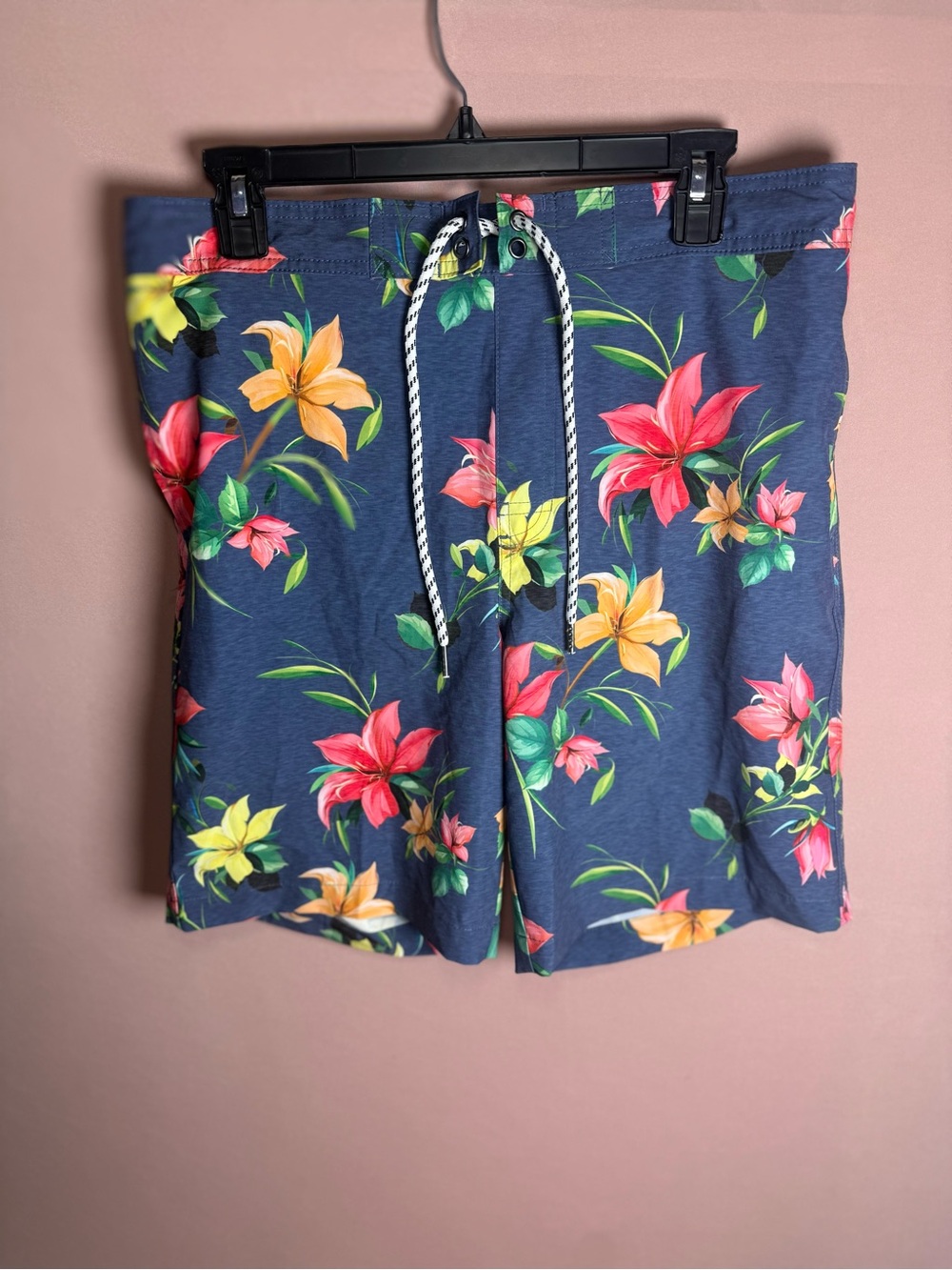 Sonoma Men's Board Short Hawaiian Floral  Swim Trunks Bathing Suit Size M NWT